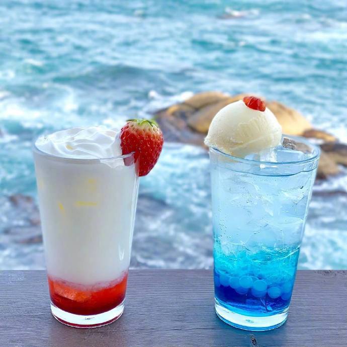 网红冰饮大海苏打水图片 4
