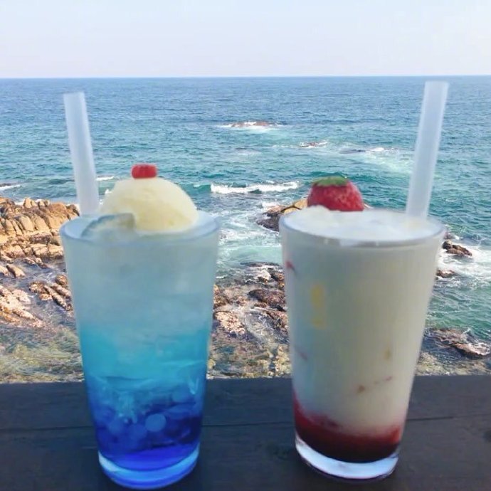 网红冰饮大海苏打水图片 6