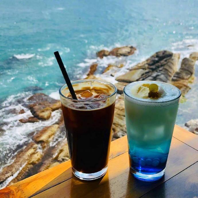 网红冰饮大海苏打水图片 7