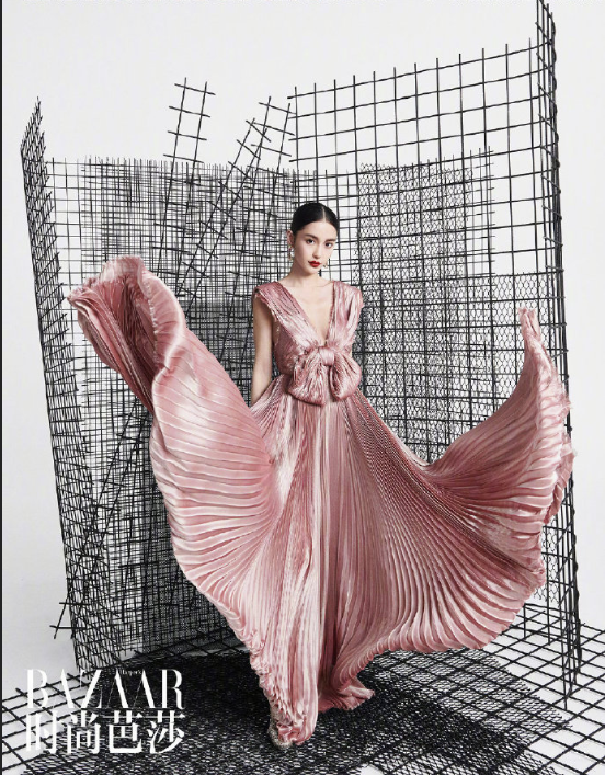 香港美女图片 女明星angelababy《时尚芭莎》封面图 4