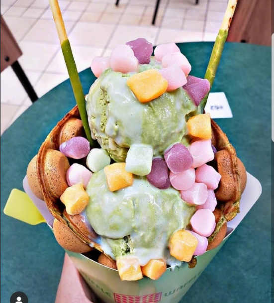 华夫饼冰淇淋图片 4
