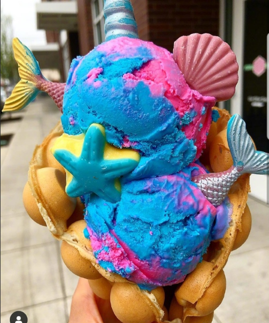 华夫饼冰淇淋图片 9
