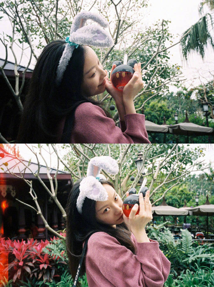 南京美女明星倪妮迪士尼游玩图片 4