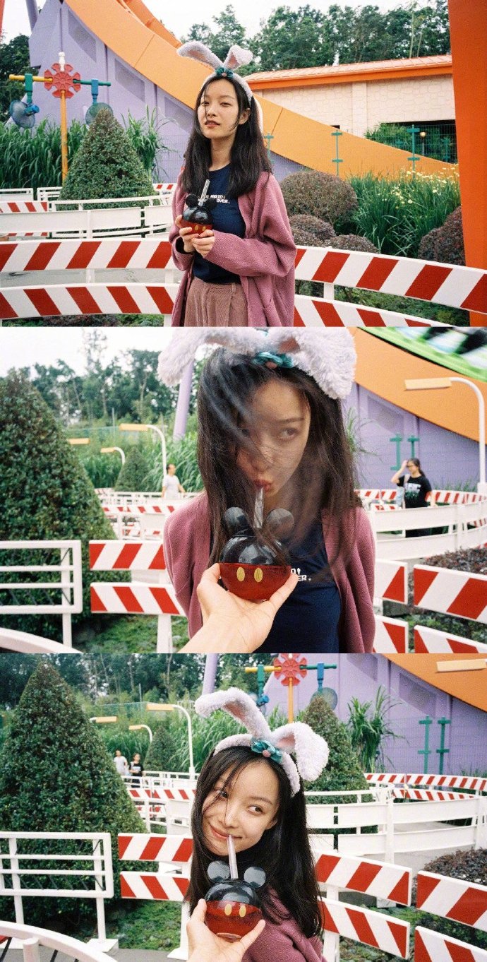 南京美女明星倪妮迪士尼游玩图片 7