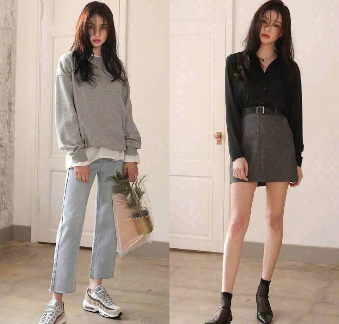 甜美休闲风韩国服装搭配参考 2