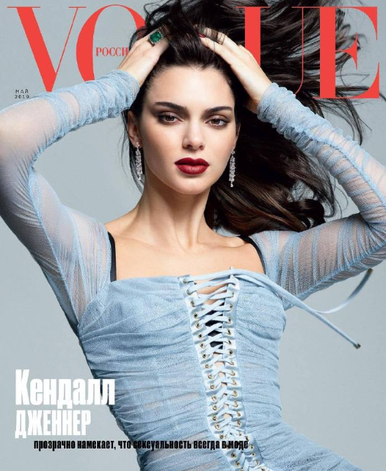 网红名模肯豆Kendall Jenner俄罗斯版《VOGUE》封面图 2