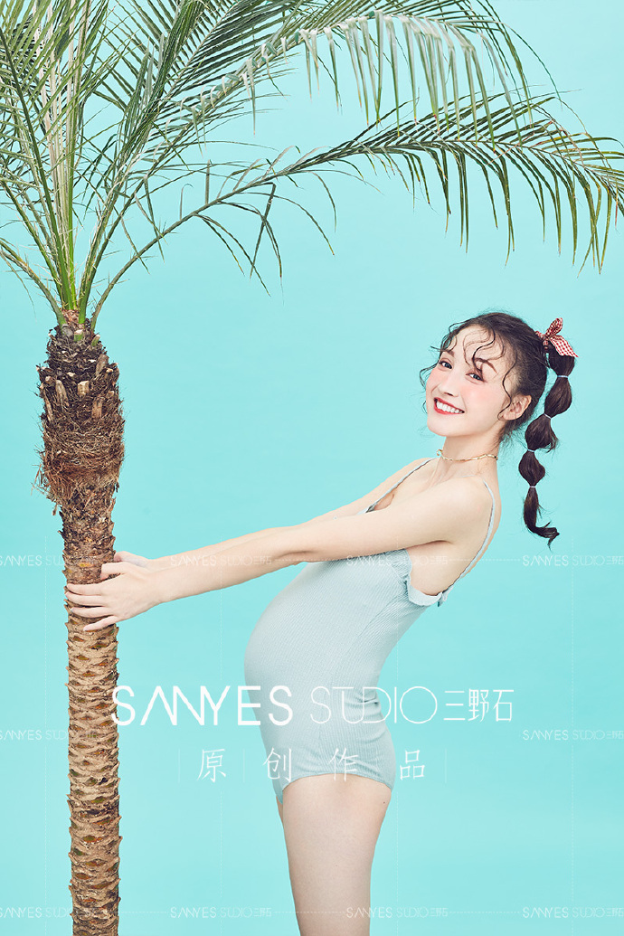 甜炸你的少女心孕妇艺术照图片 4