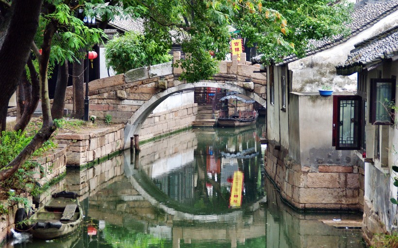 唯美小桥流水图片 小桥流水自然风景图片 5