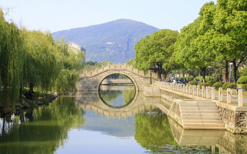 唯美小桥流水图片 小桥流水自然风景图片 6