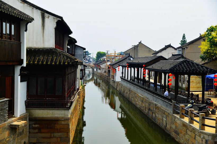 江苏甪直古镇风景图片 5