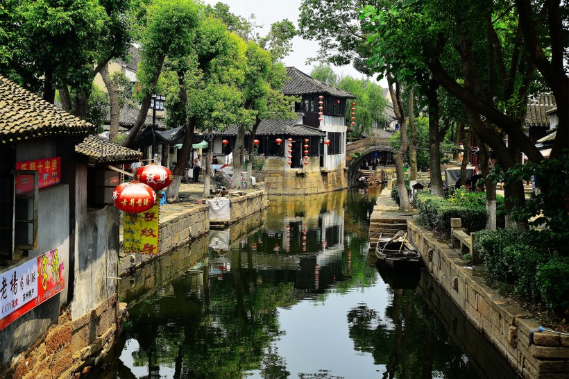 江苏甪直古镇风景图片 7