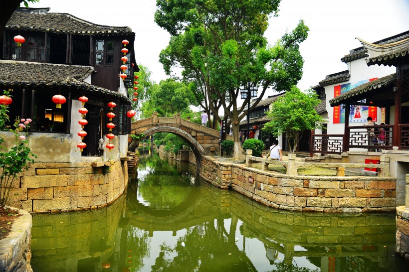 江苏甪直古镇风景图片 8