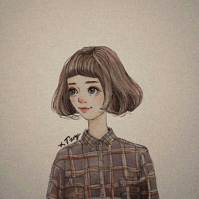 漫画微信头像女图片 1