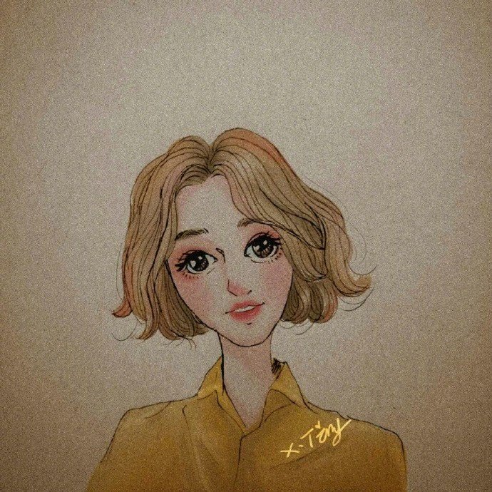 漫画微信头像女图片 2