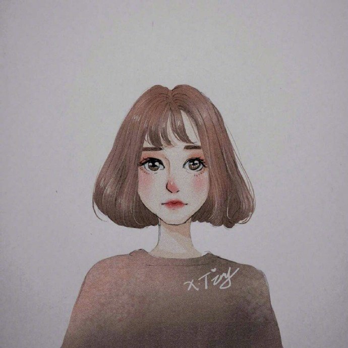 漫画微信头像女图片