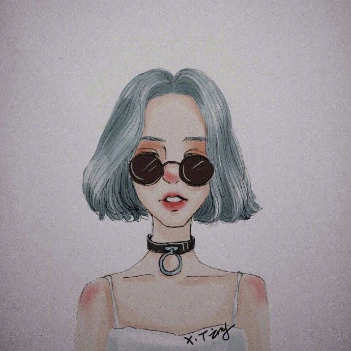 漫画微信头像女图片 8