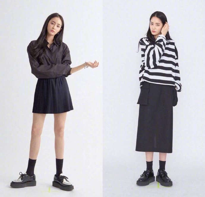 高个子美女图片 酷女孩穿衣搭配图片 6