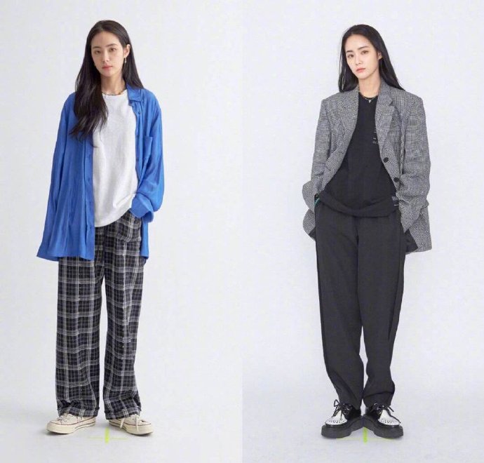 高个子美女图片 酷女孩穿衣搭配图片 8