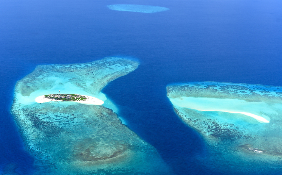 马尔代夫神仙珊瑚岛海边风景图片 6