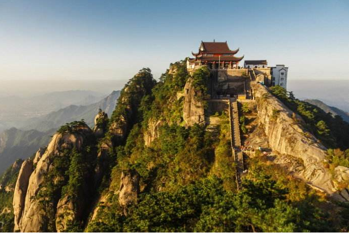 大自然的九华山风景区图片