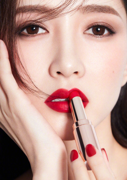 上海美女图片 女演员江疏影夏日樱桃妆图片 3
