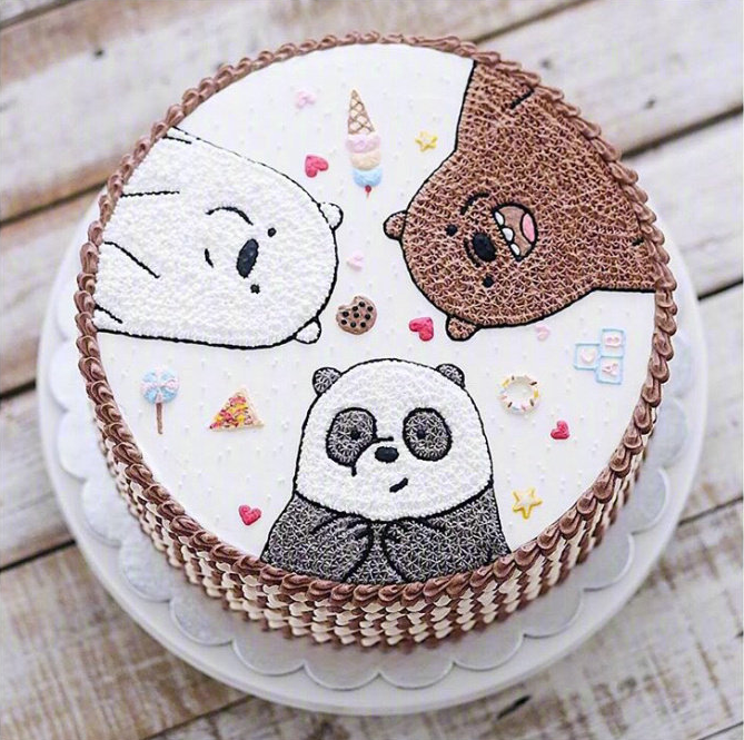 卡通生日蛋糕图片