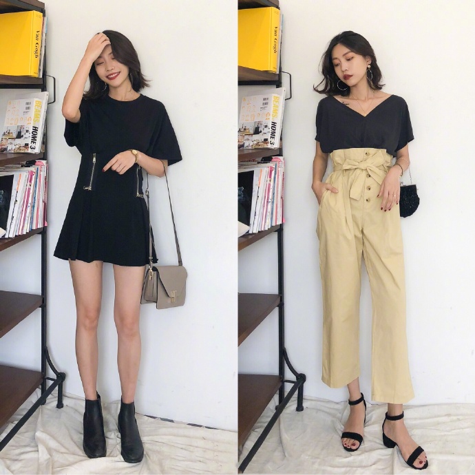 质感的轻熟女夏季穿搭图片