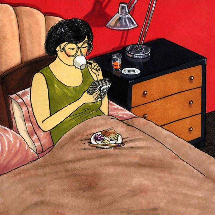 漫画微信女生头像图片 一个人的吃吃喝喝小日常
