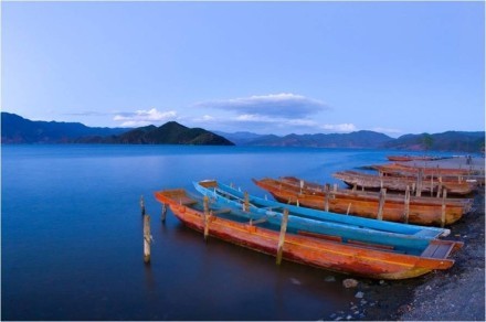 情人的眼泪泸沽湖风景图片 2