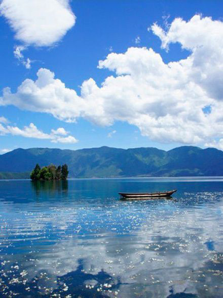 情人的眼泪泸沽湖风景图片 6