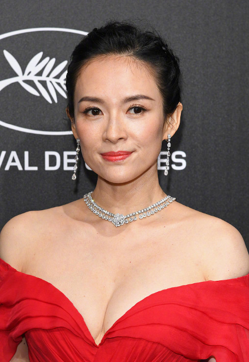 中国美女明星章子怡亮相戛纳电影节红毯图片 6