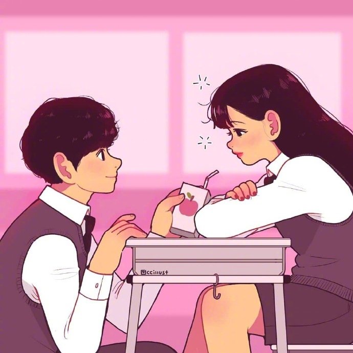 漫画情侣头像图片 也想要这么甜甜的恋爱