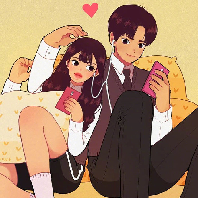 漫画情侣头像图片 也想要这么甜甜的恋爱 8