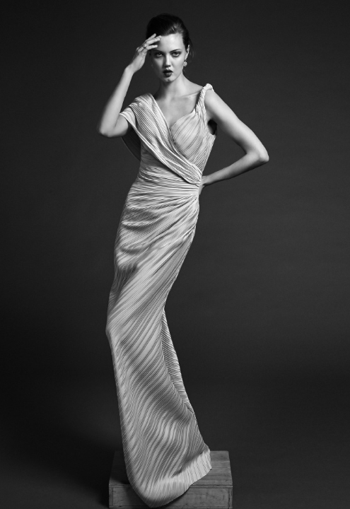 欧美美女超模Lindsey Wixson演绎Zac Posen2020早春度假 2