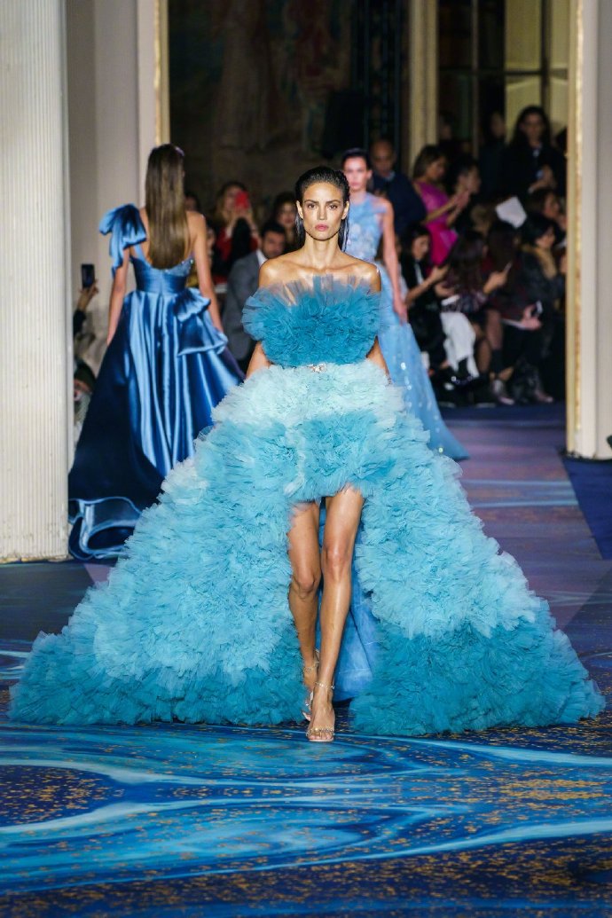 蓝色高定长裙Zuhair Murad Spring 2019 Couture 5