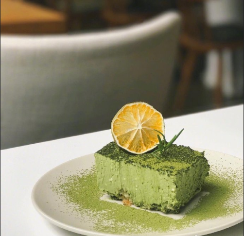 下午茶甜点抹茶蛋糕冰淇淋图片 6