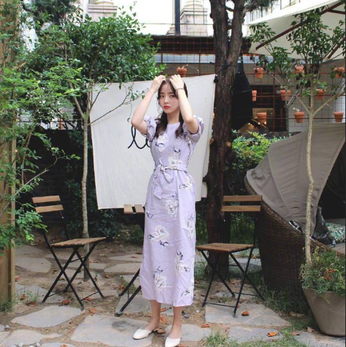 韩国美女图片 韩系少女的裙子搭配 11