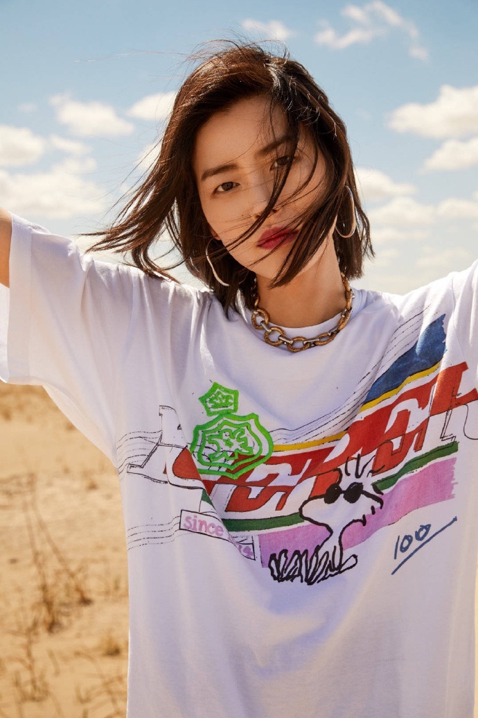 湖南美女图片 国际超模刘雯休闲写真图片 6