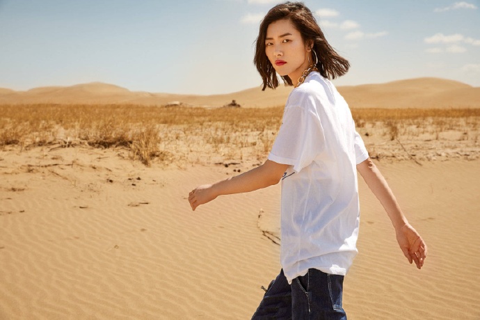 湖南美女图片 国际超模刘雯休闲写真图片 9