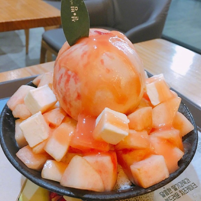 水蜜桃绵绵冰雪糕图片 5