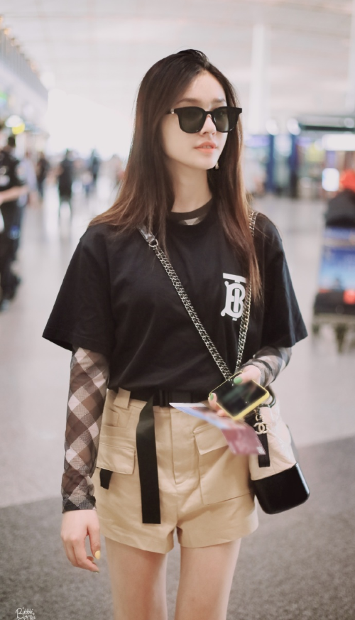 浙江美女图片 女明星林允近期机场私服合集 5