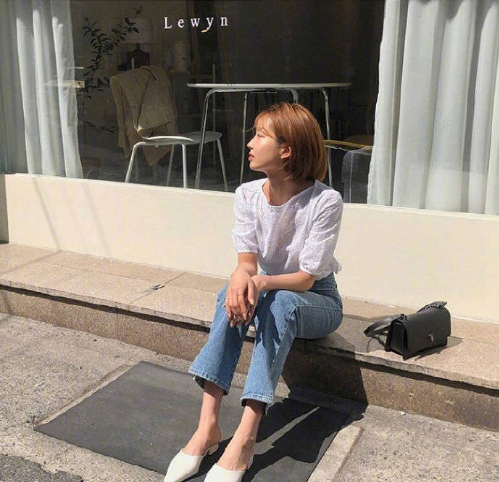 韩风chic穿搭气质美女图片 4