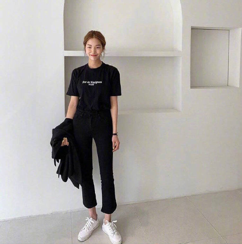 韩风chic穿搭气质美女图片 6