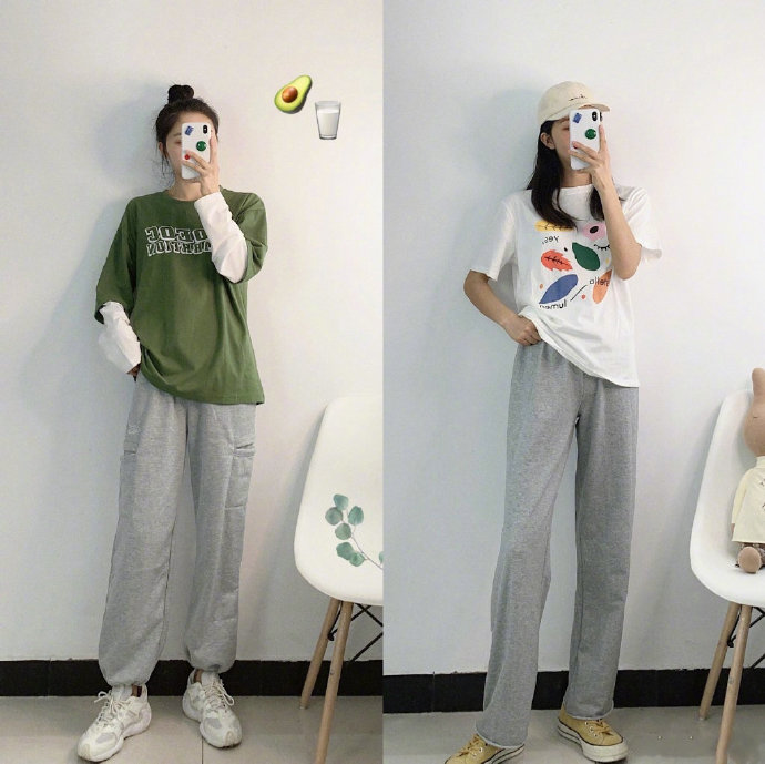 甜美女生图片 简约舒适的夏日穿搭