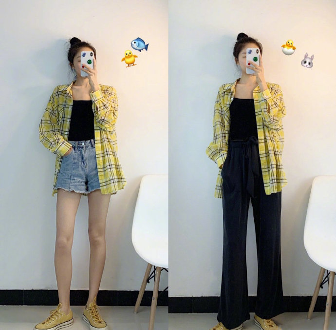 甜美女生图片 简约舒适的夏日穿搭