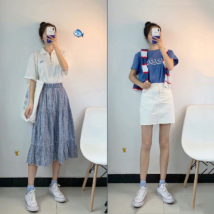 甜美女生图片 简约舒适的夏日穿搭 4