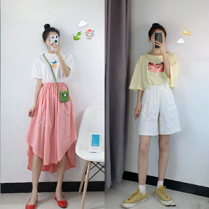 甜美女生图片 简约舒适的夏日穿搭 8