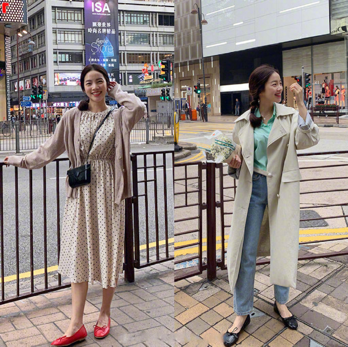小清新美女图片 活力宝贝的通勤春装搭配参考 5