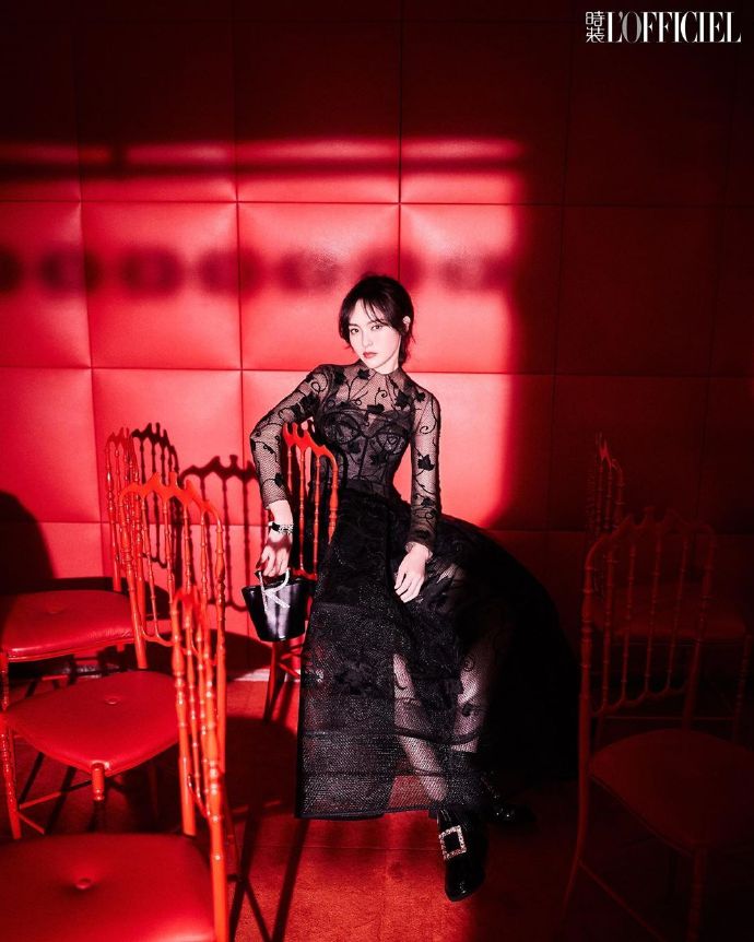上海美女图片 内地女明星唐嫣《时装Lofficiel》封 2