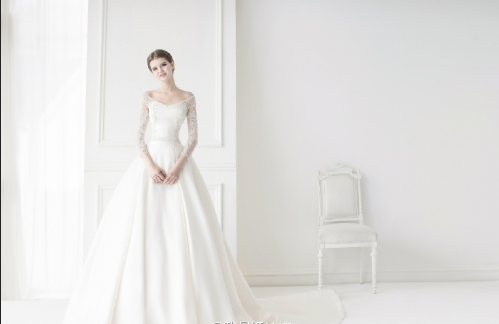 MICHAEL WEDDING白色婚纱图片 2